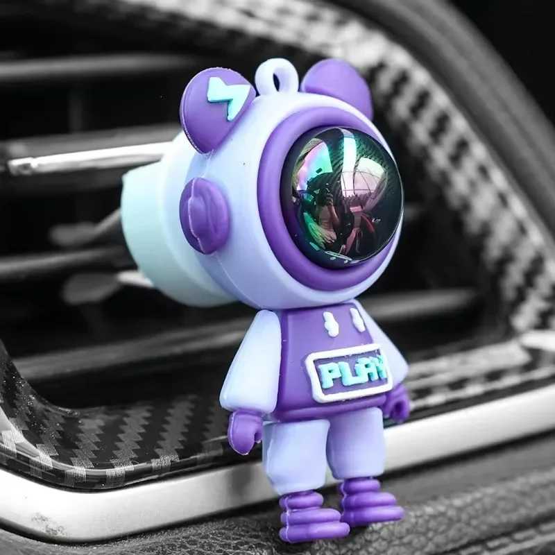 Lightning Bear Car Perfume Clip Air Conditioning Vent Aroma Clip Aroma Diffuser Spaceman Car Interior Decor AccessoriesXJ241213