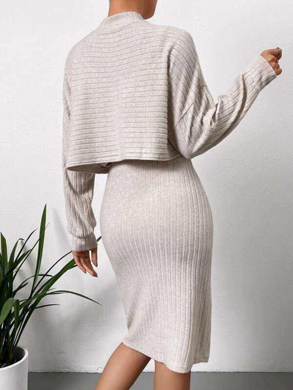 European and American fashion suit for women, 2023 autumn new item, pit stripe long sleeved top, camisole skirt