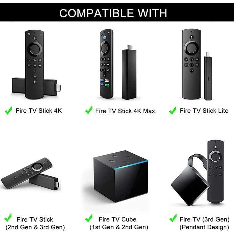 Universal voice remote control compatible with Fire TV Stick/Fire TV Cube/Fire TV Stick 4K remote control X2412131