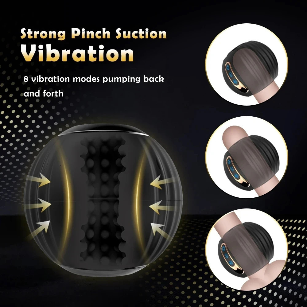 Automatic Male Masturbator Telescopic Rotation Vagina Masturbation Adults Sex Toys for Men Piston Openended Mastubators Cup 241213