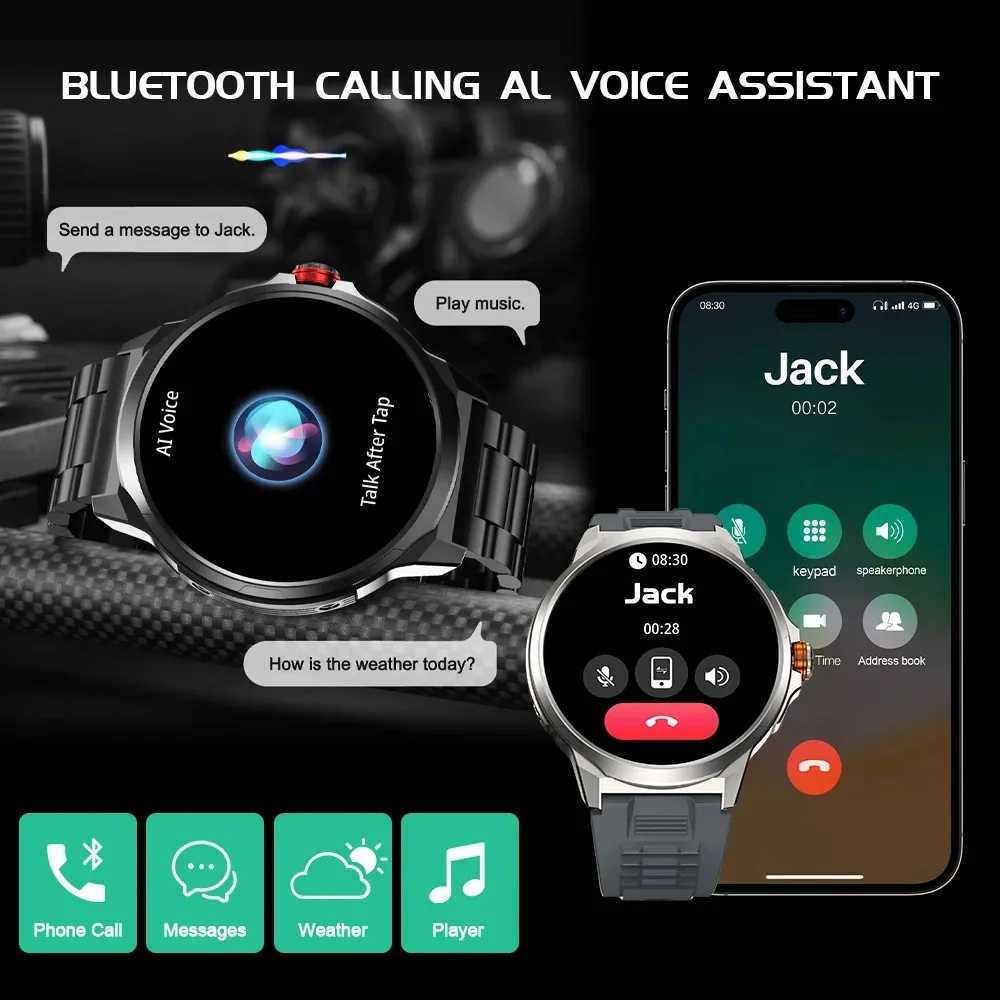 High Quality 1.93-inch ultra high definition smartwatch for men with 700 Mah AMOLED screen BT calling GPS Trajectory NFC heart rate mens smartwatch ne
