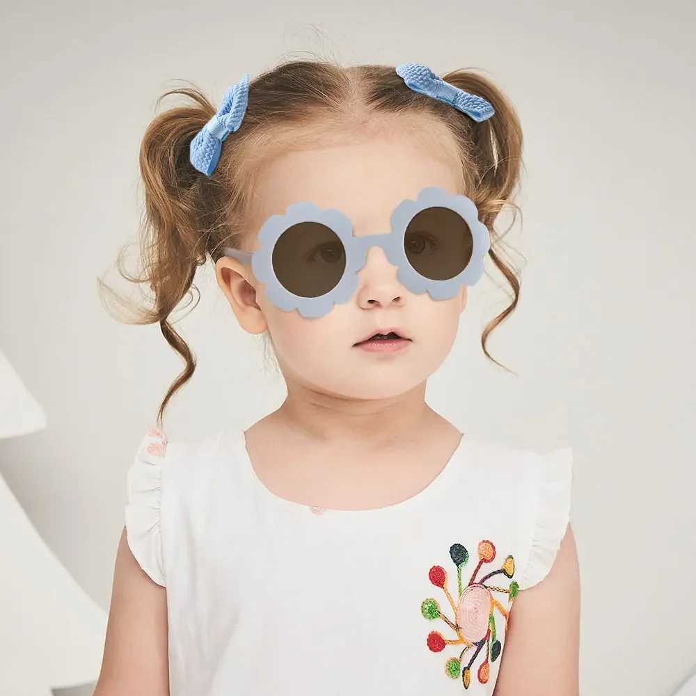 Sunglasses 3 Piece Of Childrens Bow With Hair Clip Sunglasses Set Cute UV Eye Protection Toy Suite H241213