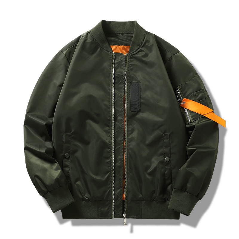 M12124 Jacket men's mid-length thickened sports coat cold-proof workwear jacket top clothes