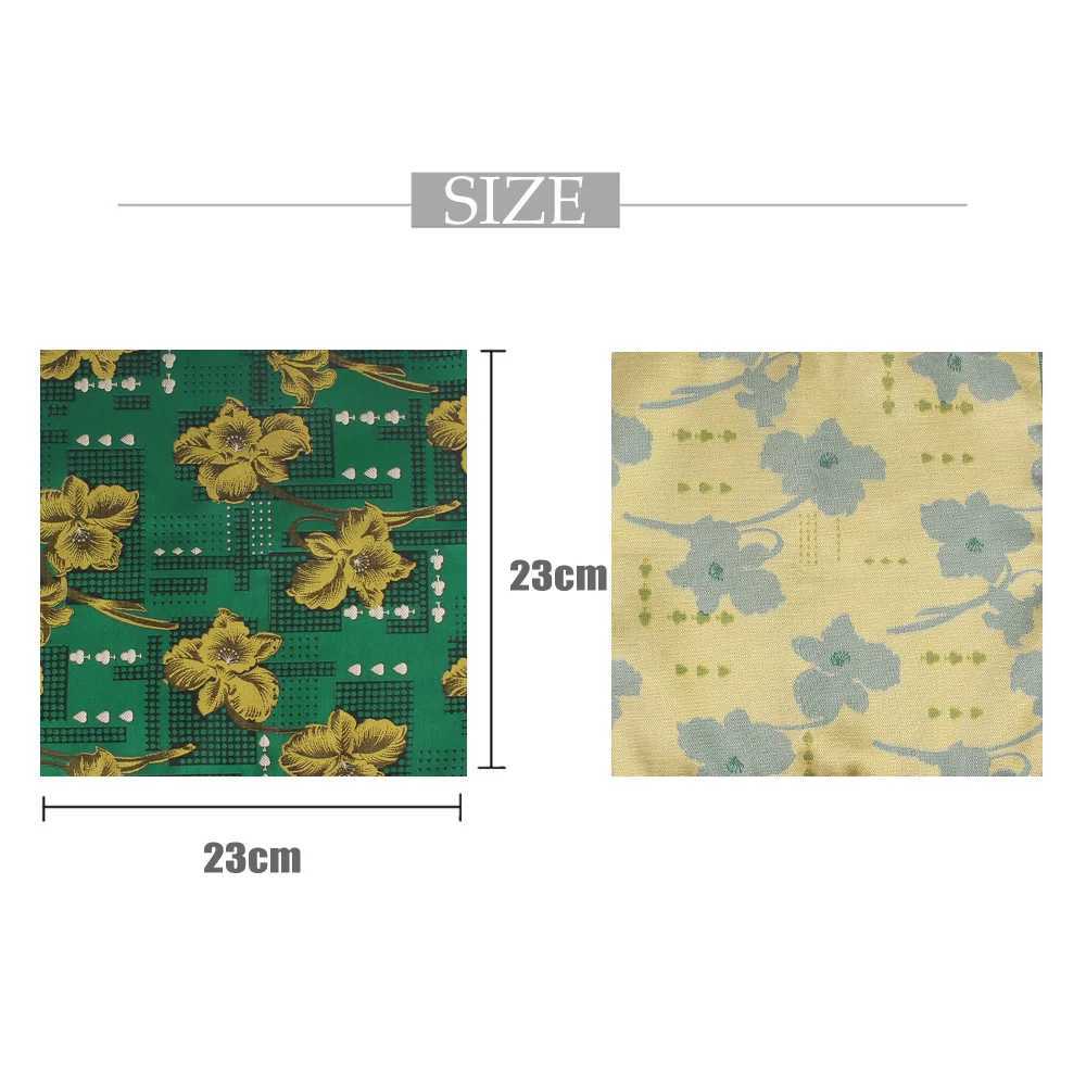 Fashion Floral Pocket Square For Men Women Cartoon Chest Towel Hanky Gentlemen Hankies Mens Handkerchief Jacquard Pocket Towel W241213
