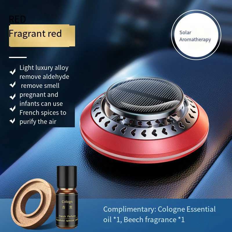 Vehicle Air ener Odor Removal Solar Rotating Car Aroma Diffuser for Essential Oils Dashboard Ornaments Interior AccessoriesXJ241213