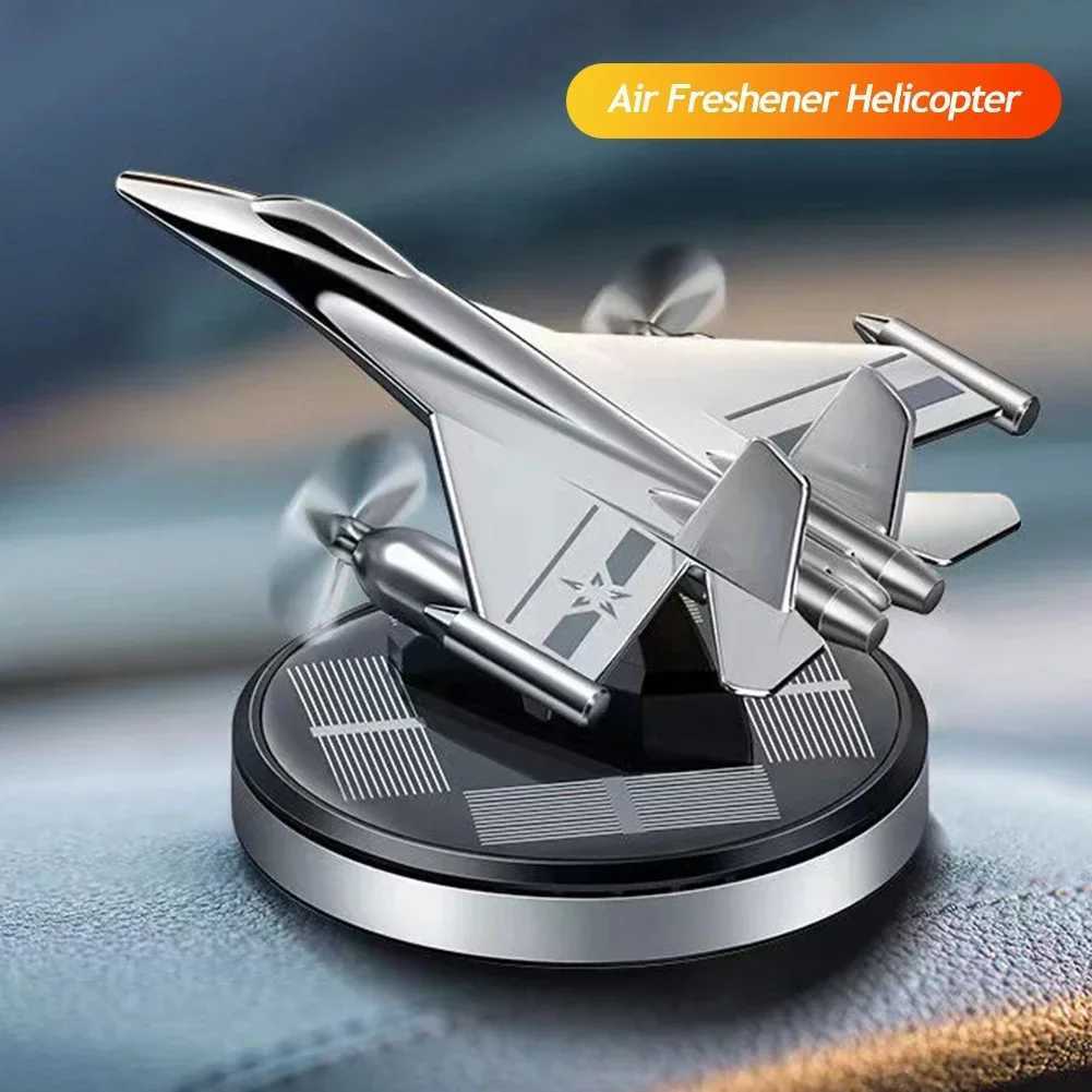 Solar Car Air ener Aircraft Rotating Aroma Perfume Car Diffuser Long-lasting Fragrance Car Interior DecorationsXJ241213
