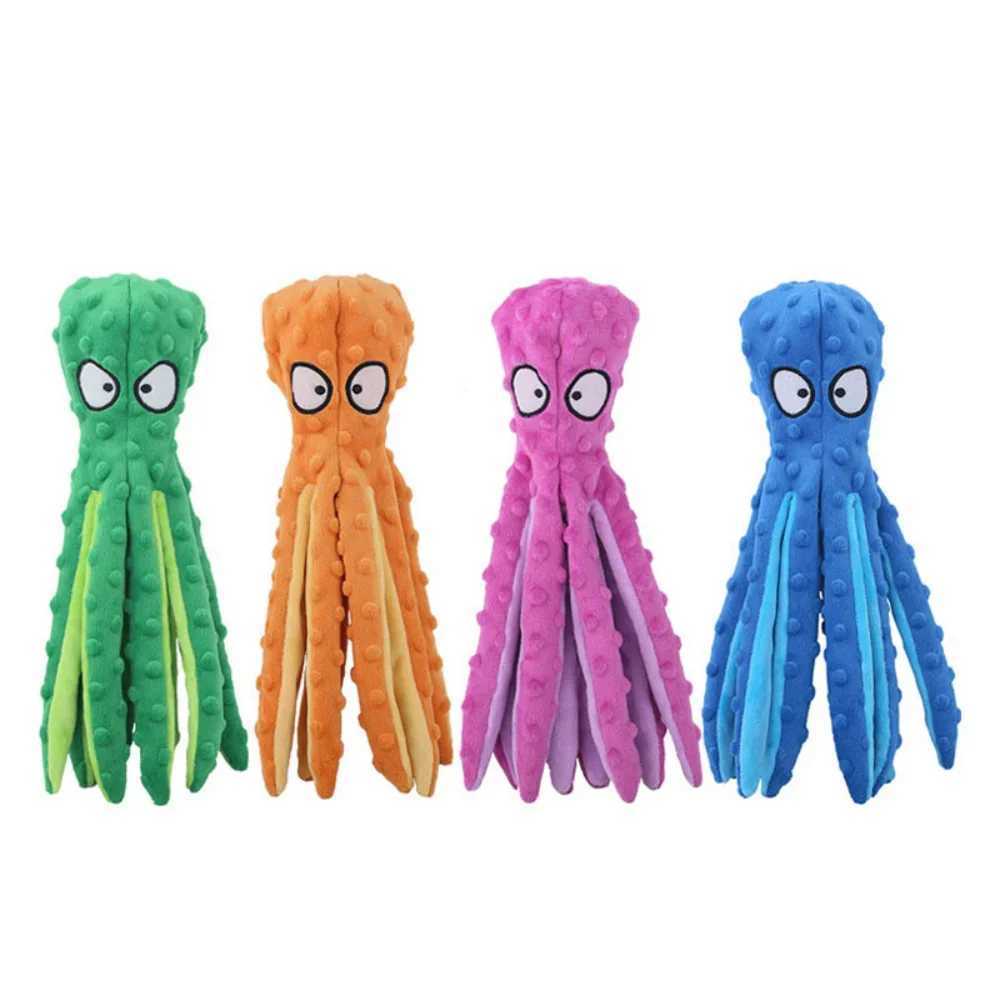Pet plush toys cat sounds octopus shells puzzle toys bite resistant interactive pet dogs teeth cleaning chewing toys pet supplies X241213