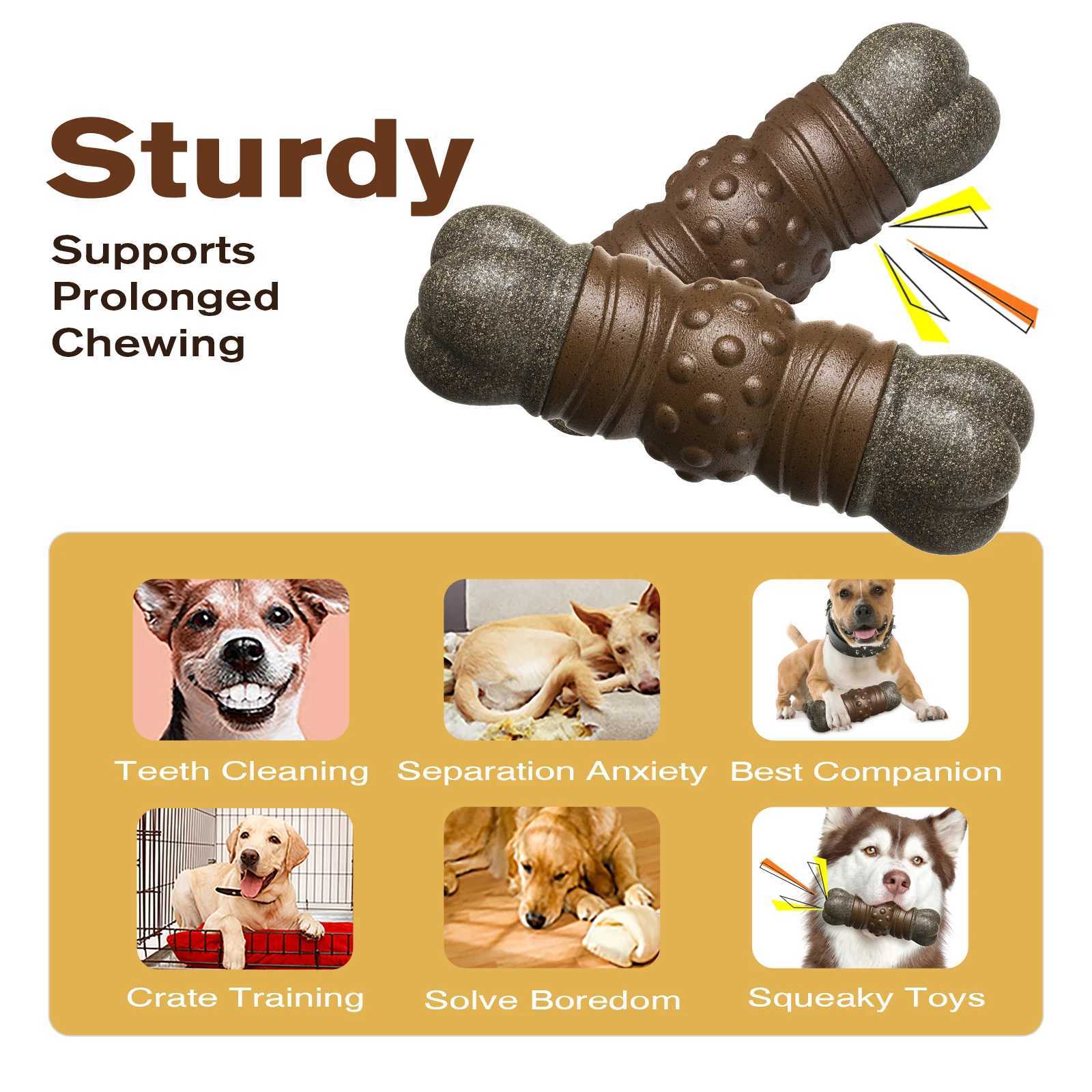 Dog food toys indelible dog bones cheap dog food toys durable material toys for medium and large dogs X241213