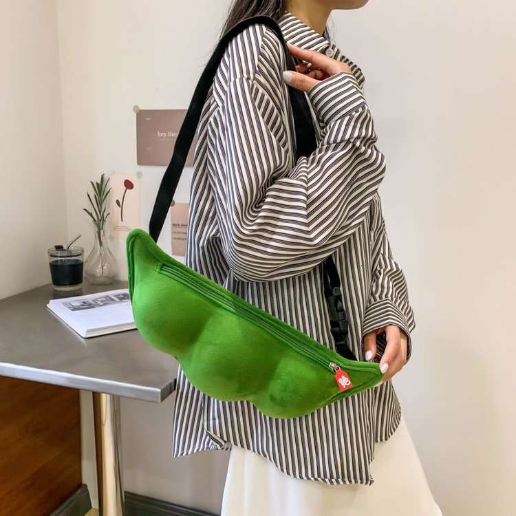 Women's niche design, wealth large capacity girls, crossbody shoulder bag, personalized beans, casual bag for women