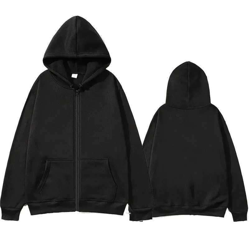 Hot selling casual hoodie zipper sweatshirt suitable for comfortable and breathable sportswear for men and women W241213