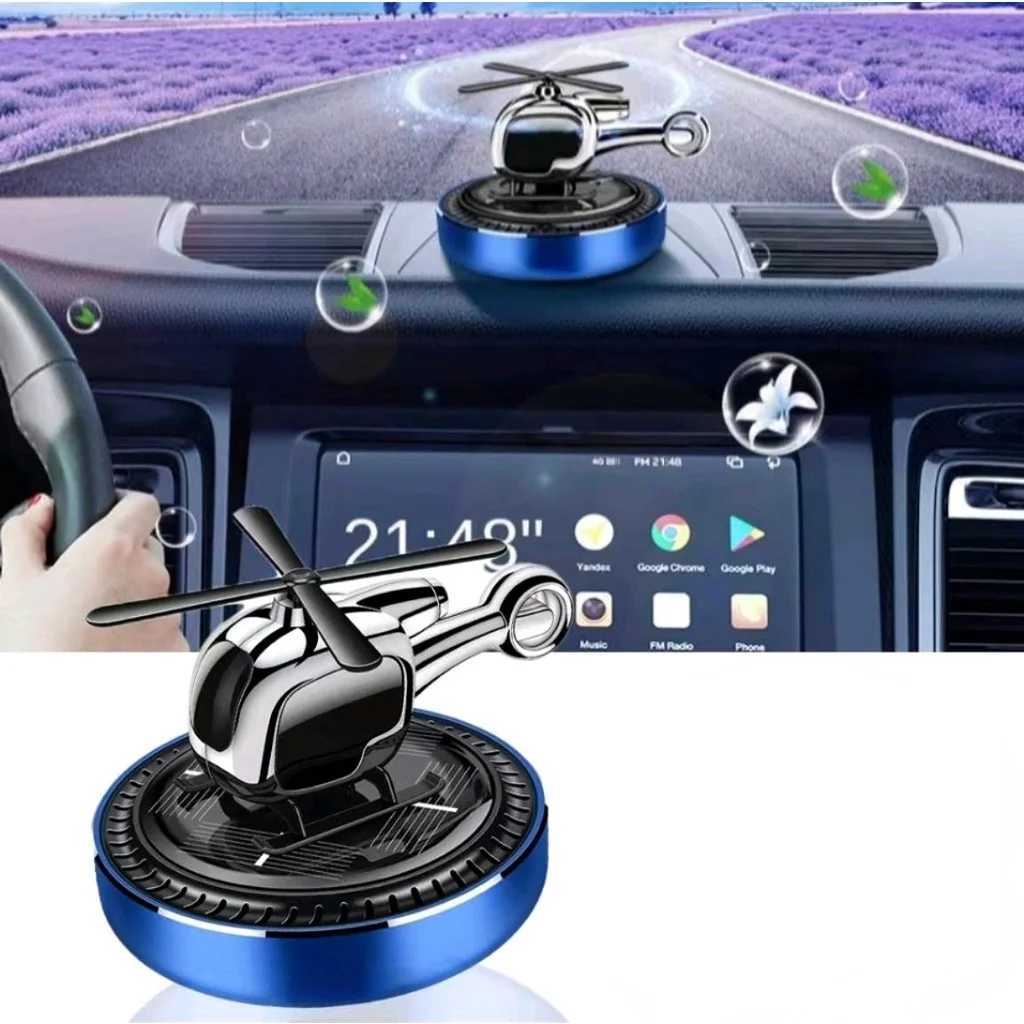 Solar Car Aroma Air ener Aircraft Perfume Diffuser Ornament Solar Automatic Rotating Heliter Fragrance 4 ColorXJ241213