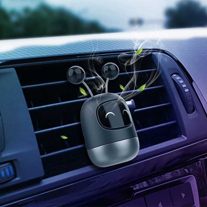 Cute Robot Aroma Auto Air Outlet Perfume Long-lasting Fragrance Clip Diffuser + Solid Car PerfumeXJ241213