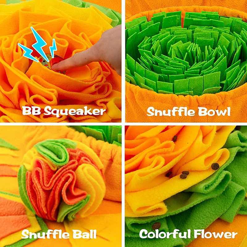 Pet dog snuff pad olfactory training olfactory pad dog puzzle toy slow feeding bowl food dispenser treatment pad washable dog toy X241213