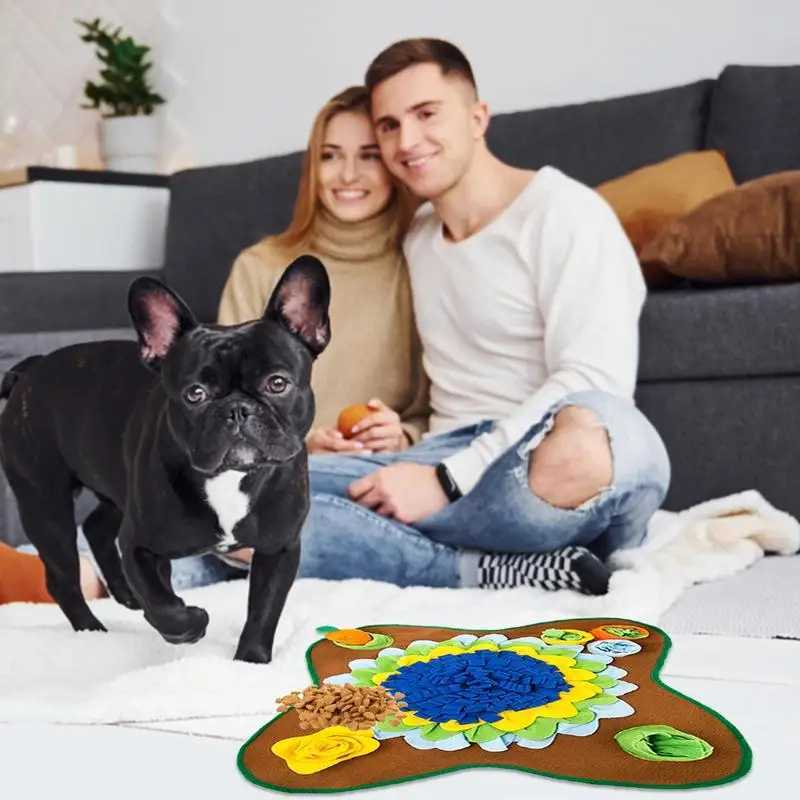 Pet dog snuff pad olfactory training olfactory pad dog puzzle toy slow feeding bowl food dispenser carpet washable dog Met X241213