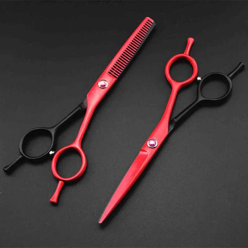 New Arrival professional Japan 440c 5.5 Two-tailed hair cutting scissors haircut thinning barber haircutting scissors Hairdresser scissors Z241213
