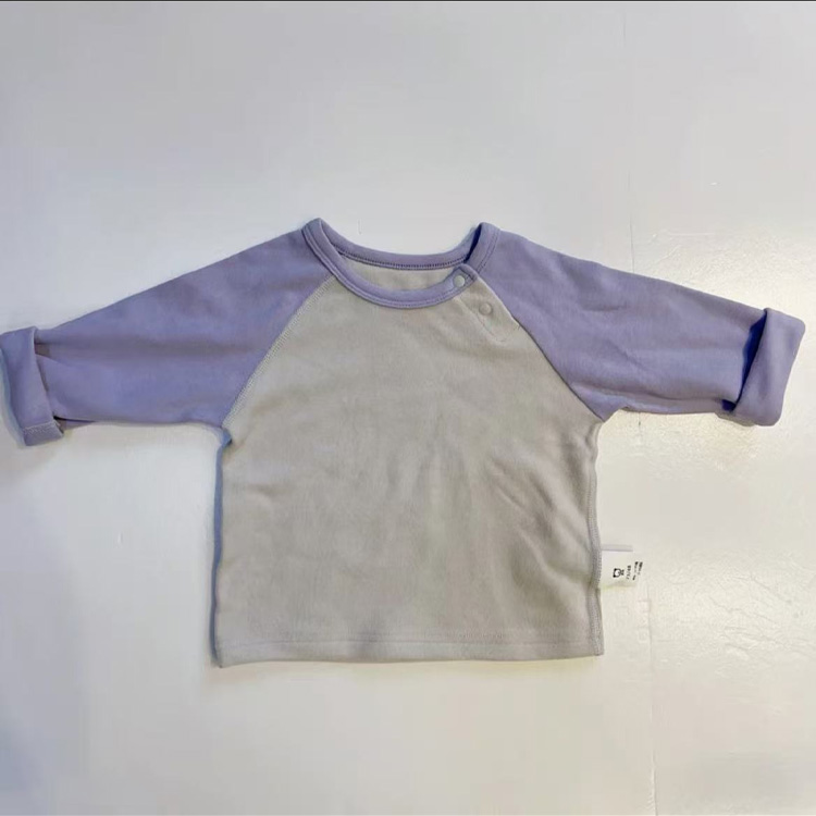 Boys' Warm Underwear Top - High Collar Stretchy Thermal Tee for Infants