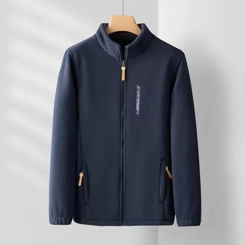 Knock Winter Trendy Casual Style Warm Fleece Jackets for Men High Quality Cotton Liner Outwear Coat Clothing 241213