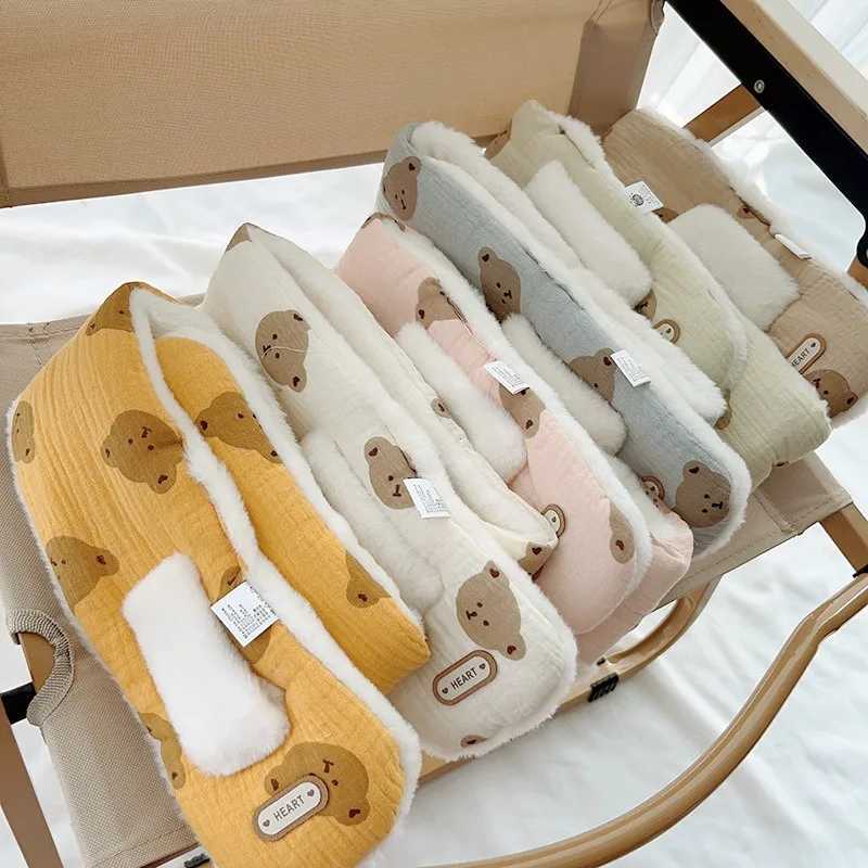 Scarves Wraps Korean Cartoon Bear Wool Fur Cross Warm Scarf Baby Fake Collar Neck Guard Shawl Winter Blouse Shoulder Cape Children Neckerchief H241213