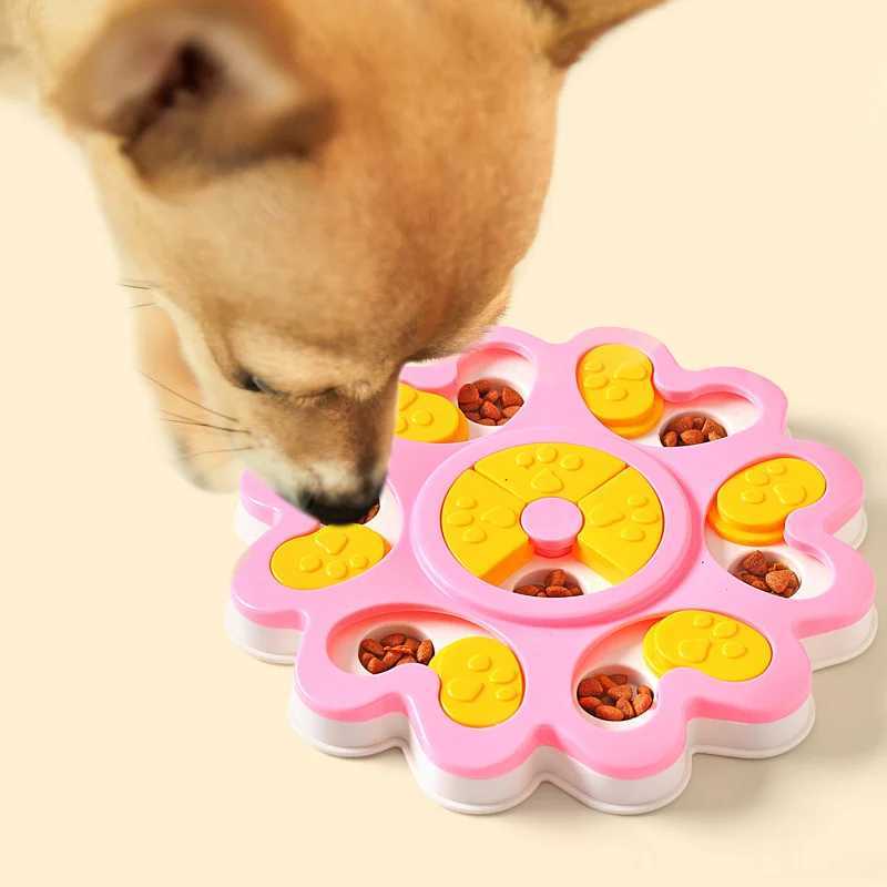 Pet Cat Dog Puzzle Toy Interactive Toys Pets Slow Feeder Toys Pet Bowl Eating Training Toy for Kitten Puppy X241213
