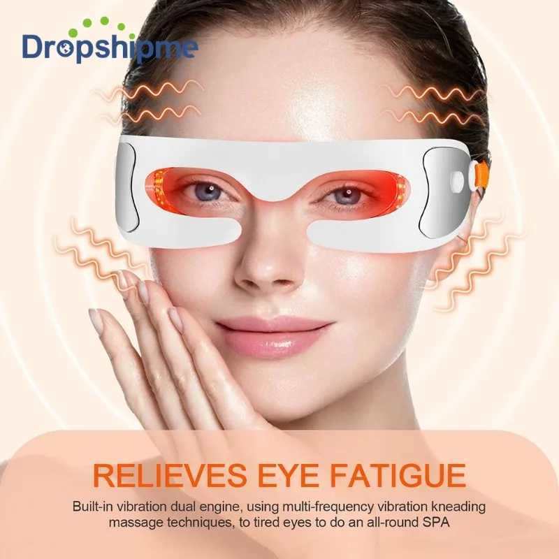 Eye Massage Eye Care Vibration Relieve Eye Bag Vibration Light Therapy Relief Fine Lines HomeUse Black Massage Beauty Machine W241213