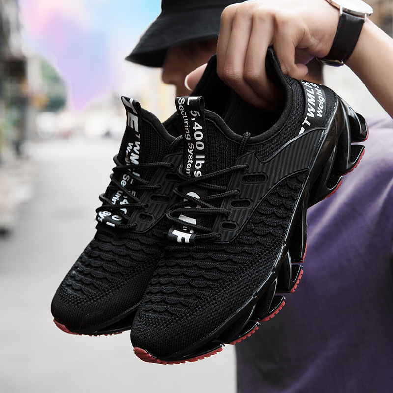 Men's shoes blade shoes new large size autumn flying mesh surface student sports leisure running shoes size 39-46