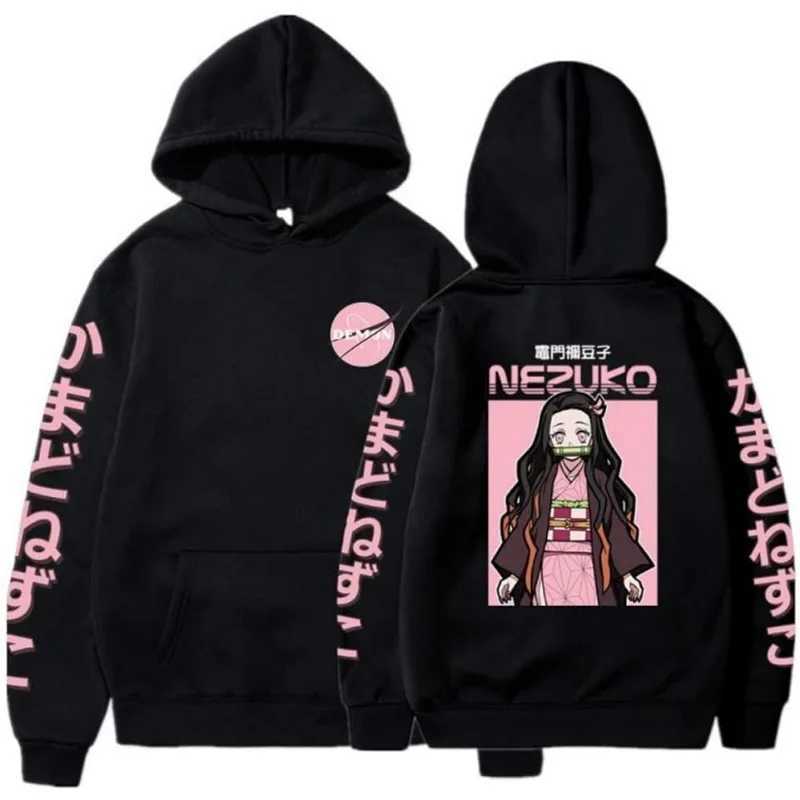 Rengoku Kyoujurou hooded sweatshirt role-playing clothing sweatshirt zipper mens anime black zipper W241213