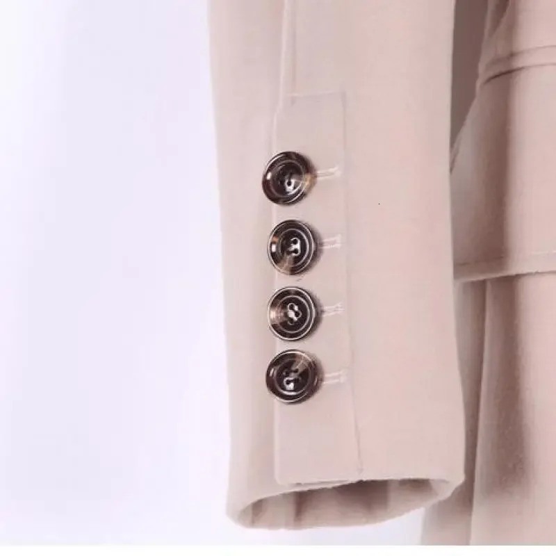 Minglu Long Wool Mens Coat Autumn Cashmere Solid Color Mens Jacket and Coat Plus Size 5XL 6XL Mens Trench 241211