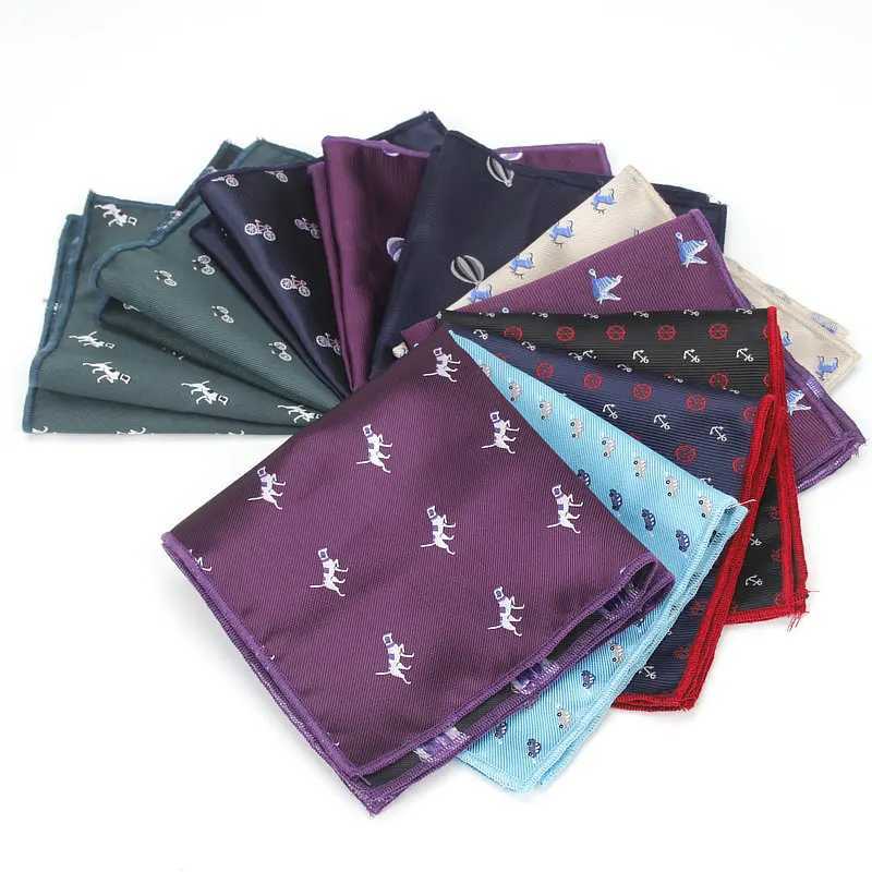 Brand new cardboard box pocket square mens business box towel Hanji gentleman animal Hanji classic set fashionable handle W241213