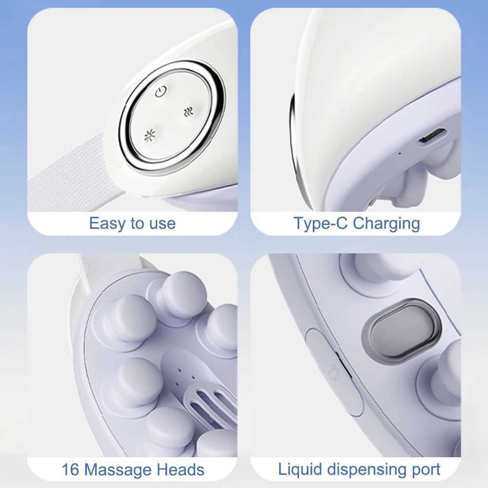 Steam eye massager ultra-fine atomization eye massager multifunctional kneading eye massager hot compression to relieve eye fatigue W241213