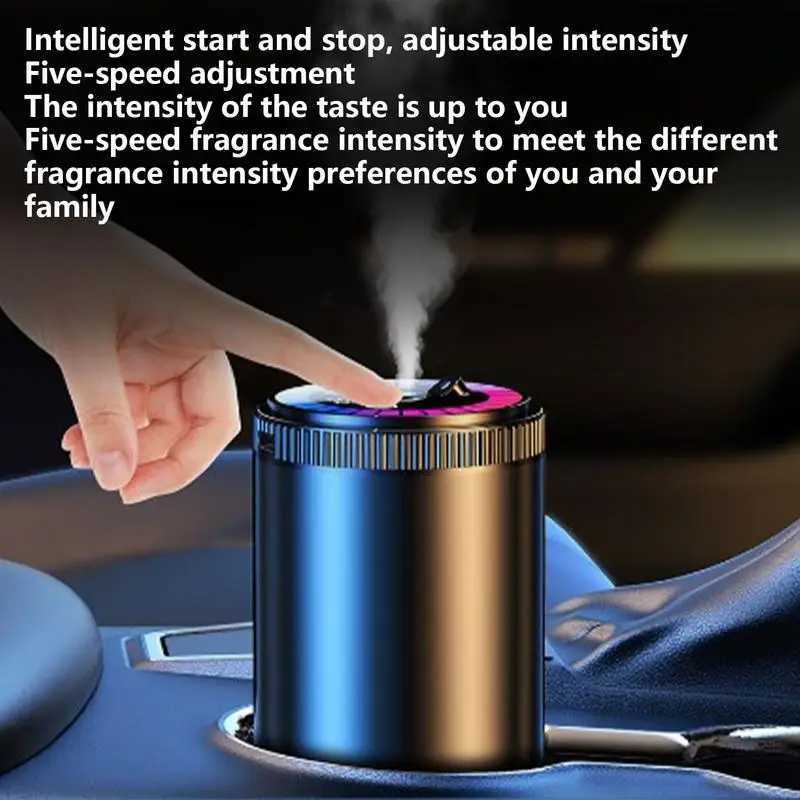 Car Air Purifier Intelligent Perfume Oil Diffuser Romantic Atmosphere LED Light Car Air eners Auto Interior AccessoriesXJ241213