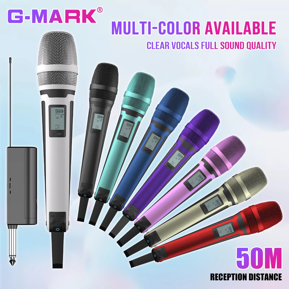 G-MARK SKM9000 wireless microphone professional UHF frequency adjustable metal sheep used for Paryt Show teaching weddings 241212