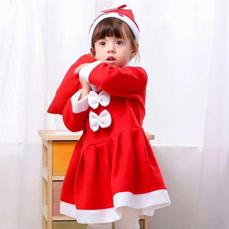 3/4 pieces of Christmas childrens clothes Brother sisters matching suit Classic red Santa Claus clothes Girls boys fashionable Christmas clothes 1-9Y 