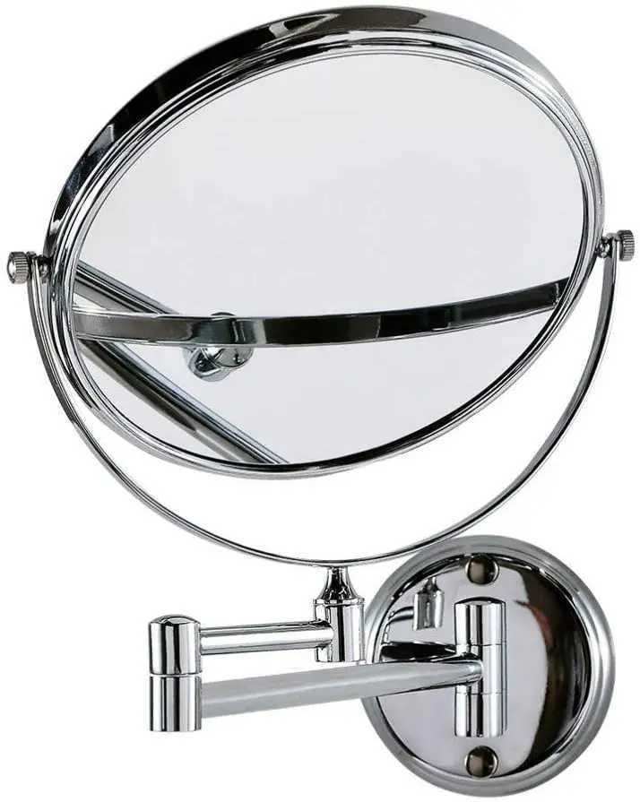 8 Inch 360 Degree Swivel 3x 5x 10x Magnifying Makeup Mirrors Wall Mount Two Sided Bathroom Magnification Vanity Mirror FlexibleXJ241213