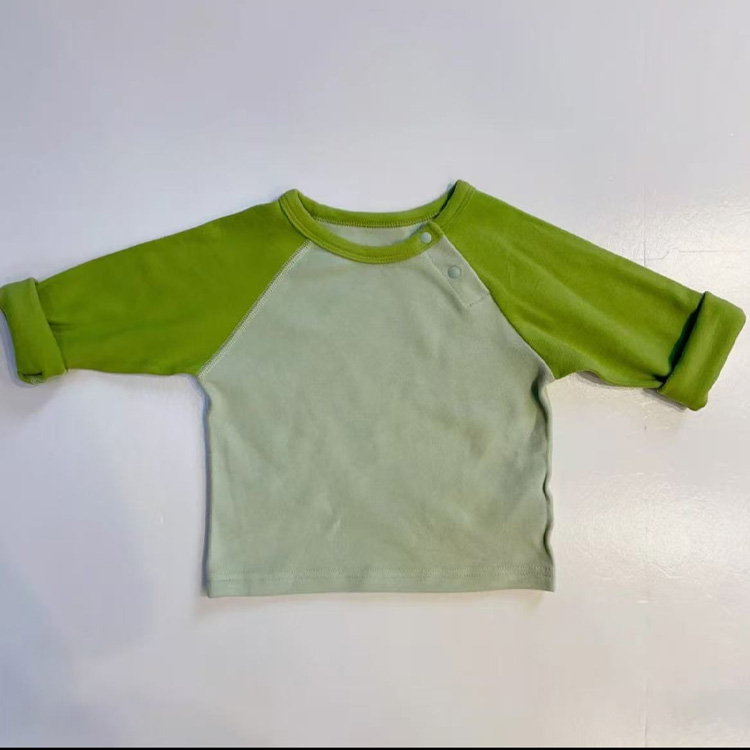 Boys' Warm Underwear Top - High Collar Stretchy Thermal Tee for Infants
