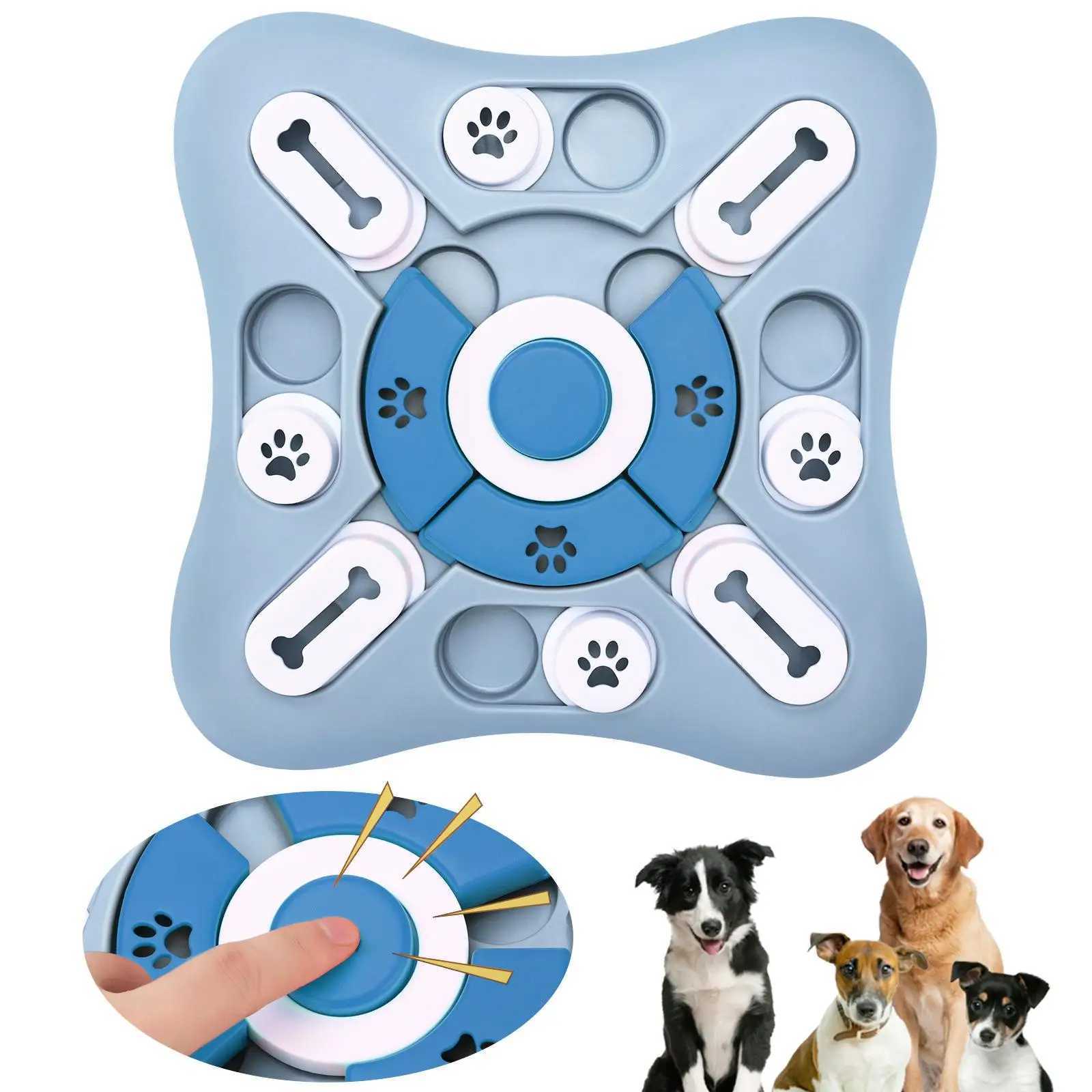 Dog Toys Slow Feeder Interactive Increase Puppy IQ Food Dispenser Slowly Eating NonSlip Bowl Pet Puzzle Cat Dogs Training Game X241213