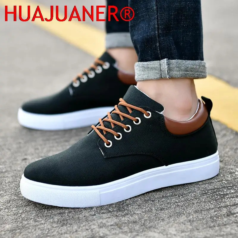 Canvas Sneakers Male Boys Casual Comfortable Shoes Student Tennis Large Size 45 47 Platform Sneakers Man Autumn Shoes 241213