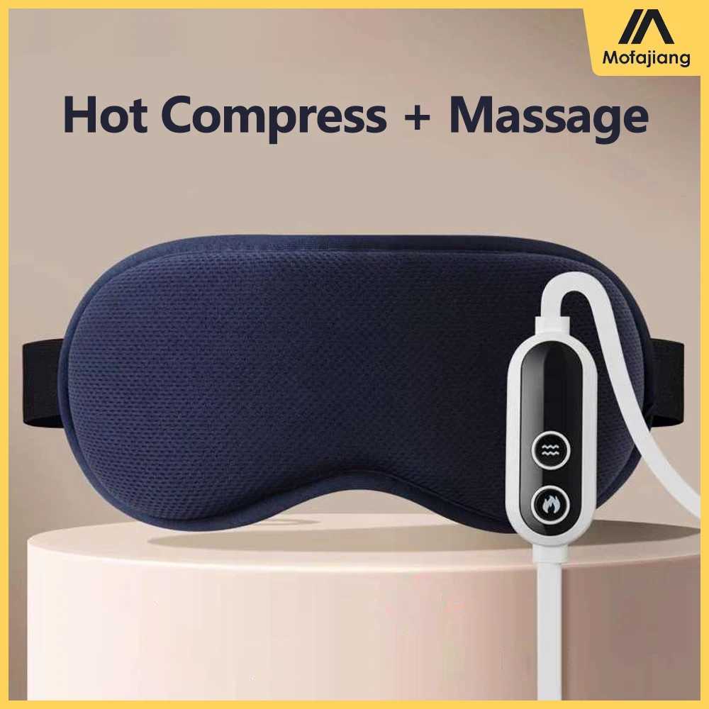 Hot compression and massage eye mask electric heating eye mask used to relieve eye fatigue dark cycle sleep eye mask W241213