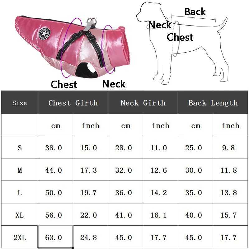 Dog jacket with seat belt winter warm dog clothing suitable for small and medium-sized dogs waterproof pet jacket Chihuahua French Bulldog clothing Y2