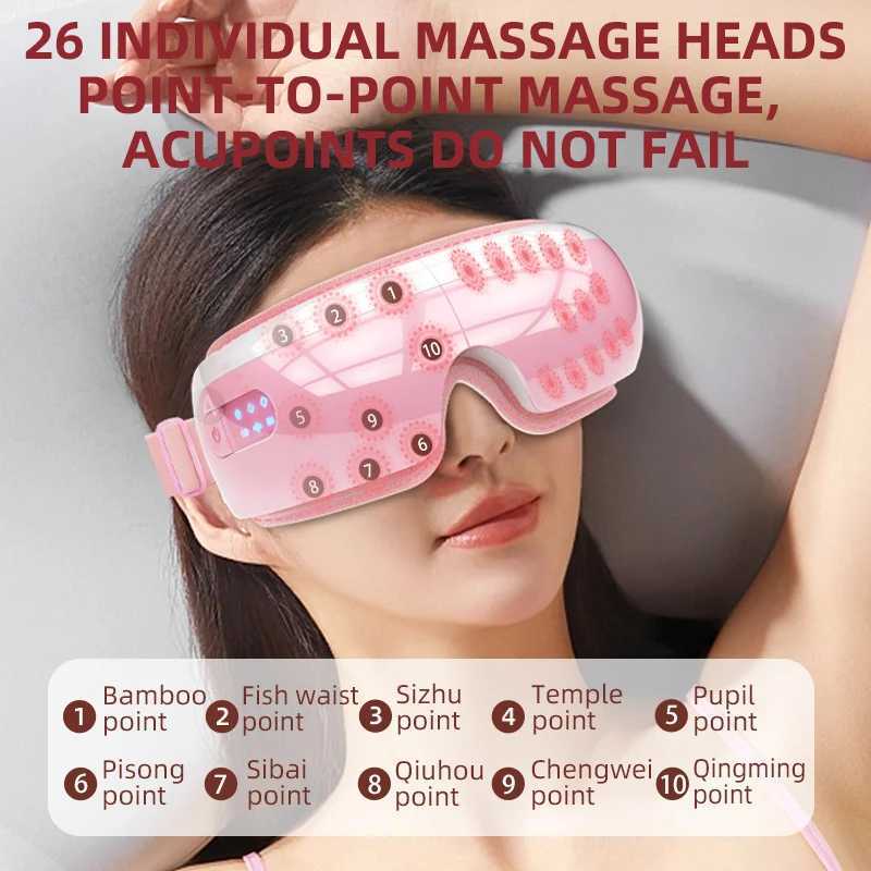New electric eye massager with vibrating hot compressed air bag to relieve fatigue and eliminate dark circulation sleep eye care massage instrument W2