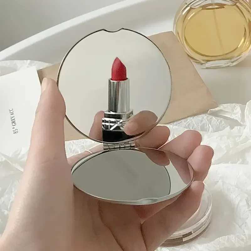 High Quality Double Sided Makeup Mirror Portable Makeup Folding Flip For Student Dormitory Cute Small MirrorXJ241213