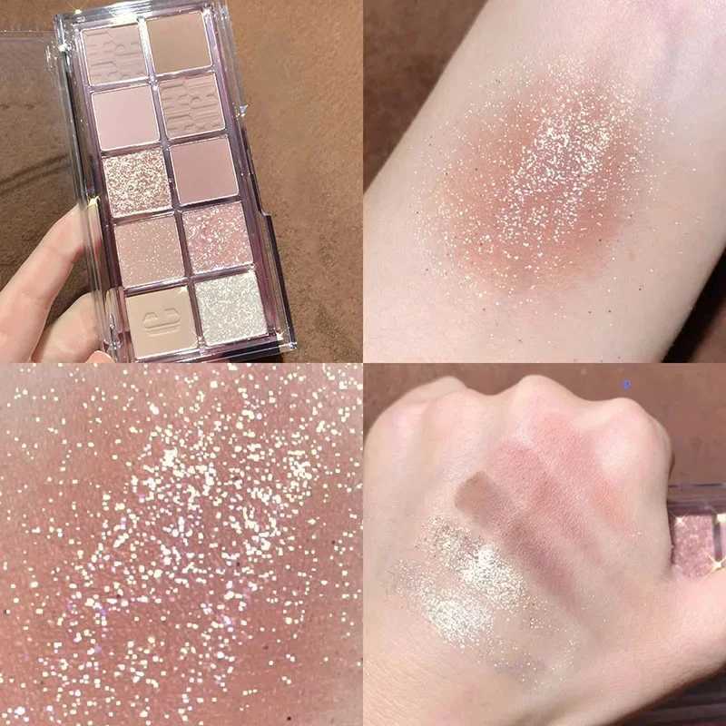 New 0 color pressure eye shadow palette matte shimmer durable waterproof nude pigment bright eye shadow makeup tray cosmetics W241213