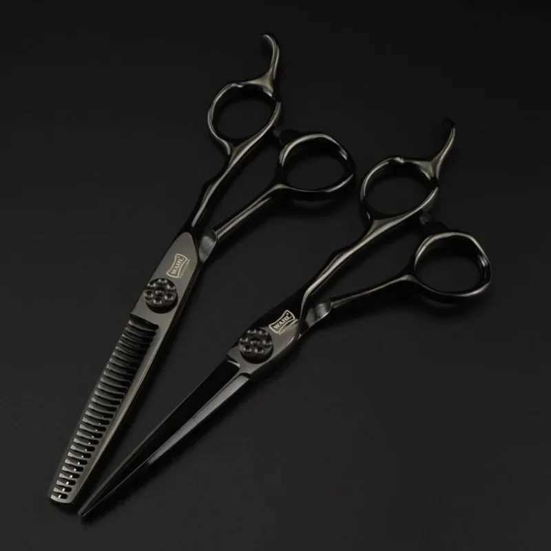 New Arrival Professional Japanese 440C stainless steel 7-inch PLUM handle clipper used for hairdressers to cut hair Z241213