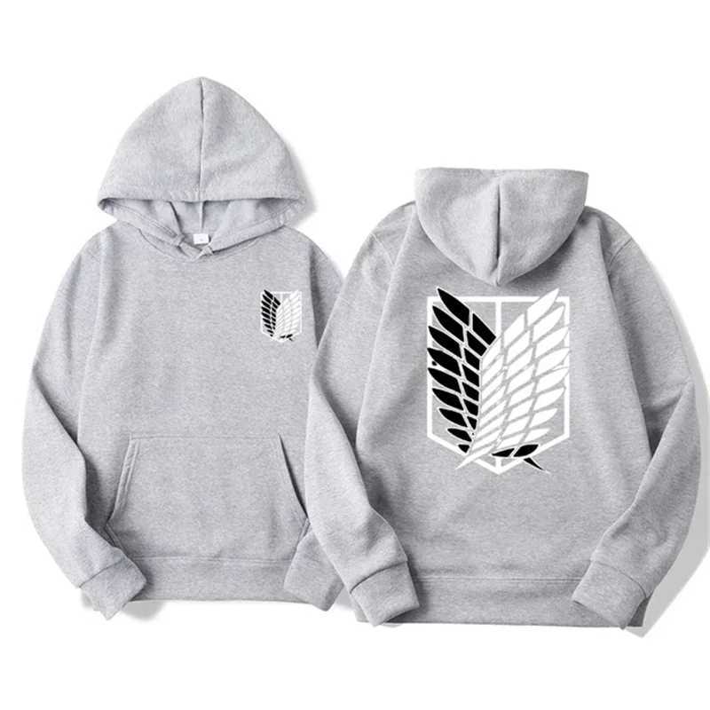 Attack Titan Mens Hoodie Anime Hoodie Mens Street Clothing Pullover Harajuku Shinki No Jingjin Hoodie Sportswear Clothing W241213