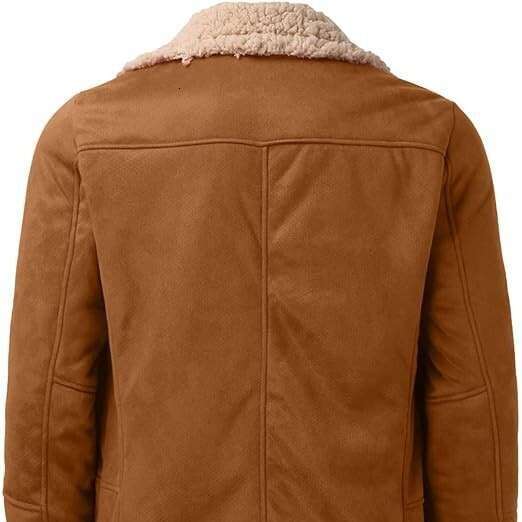 Large Size Leather Fashion Brand Winter New Style Fashionable Men's Fur Integrated With Plush Thick Jacket For Men