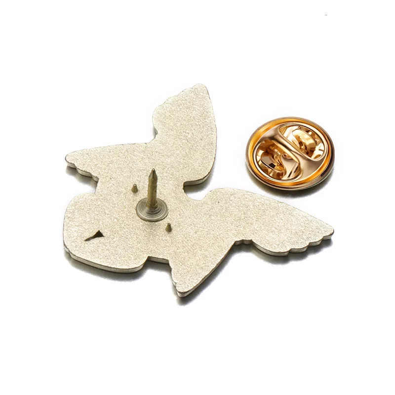 Pure Angel Wings Enamel Pin Cute Feather Badge Accessories Collar Backpack Brooch Jewelry Gifts Friends Wholesale 241210