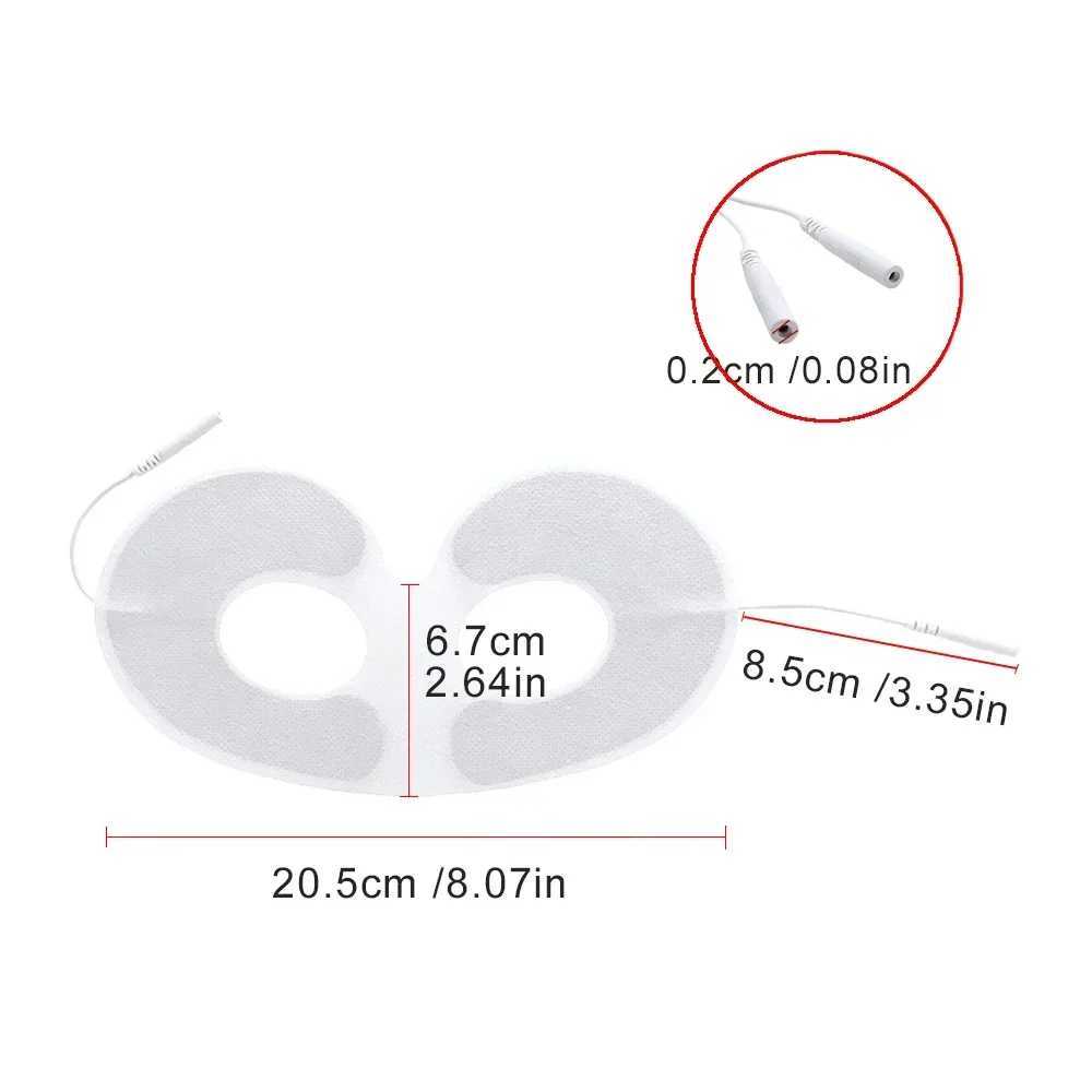 Reusable Digital Therapy Electrode Pad for Electric Ten Eye Massager Face Lifting Acupuncture Low Frequency Machine Skin Beauty W241213