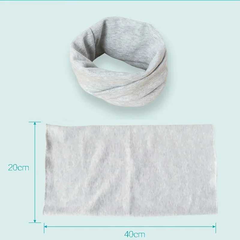 Scarves Wraps 100% Cotton Baby Pullover Bibs Autumn and Winter Collar Neckerchief Children Scarves Kids O Ring Neck Scarf Gaiter for Bbay Kids H241213