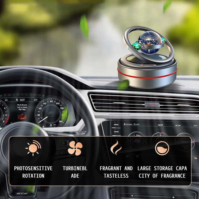 Solar Car Air ener Rotary Aroma diffuser Accessories Interior Durable Original perfume accessories Home car interiorXJ241213