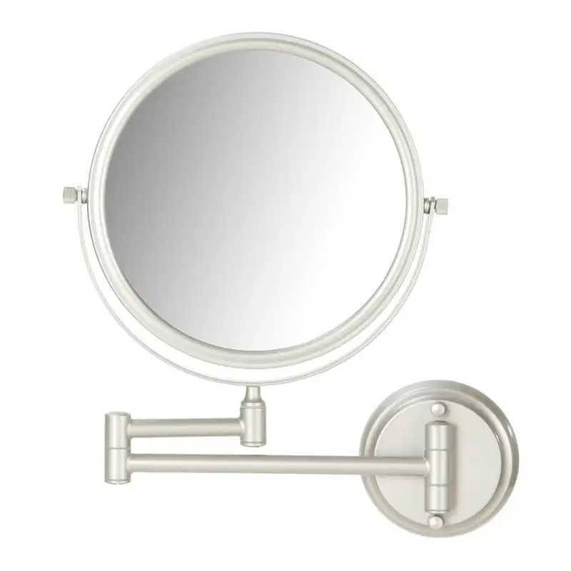 Bathroom Cosmetic Mirror 6 inch Wall Mounted Cosmetic Mirror Retractable Round Cosmetic Mirror Double Sided Mirror BathroomXJ241213