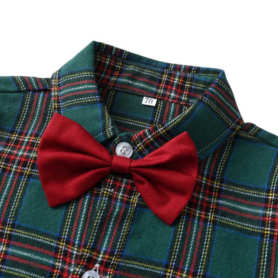 Childrens Christmas Set Childrens Party Clothing Pendant 4-piece Autumn/Winter Clothing Baby Cotton Boutique Set W241213